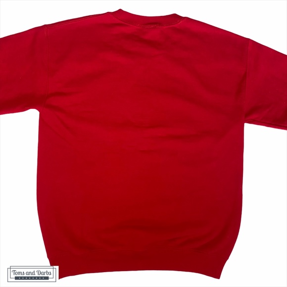 Nova Scotia Unisex Crew Neck Sweater Red - Picture 3 of 10